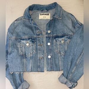 GARAGE Cropped Denim Jacket